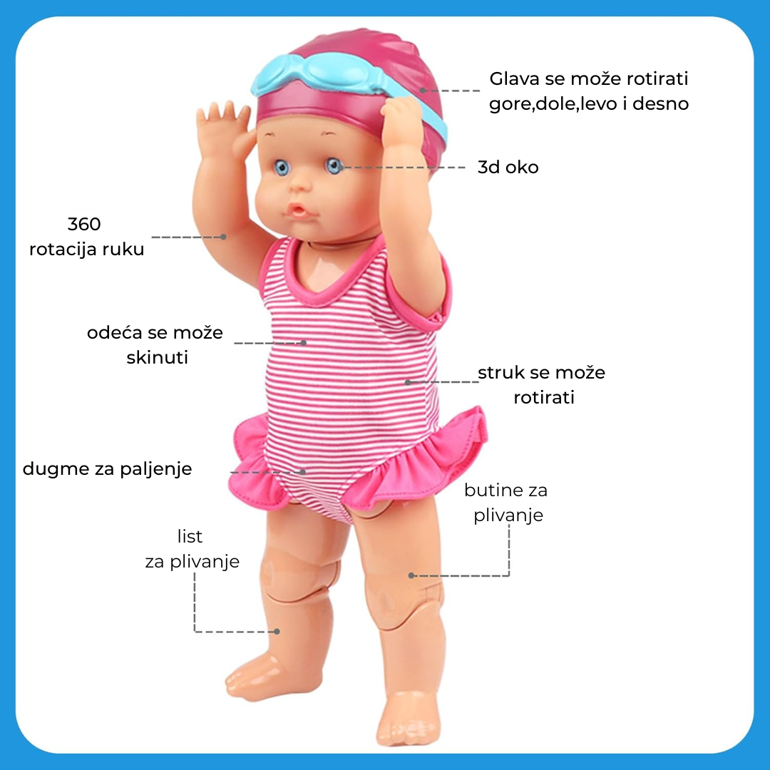 Lutka koja pliva u vodi