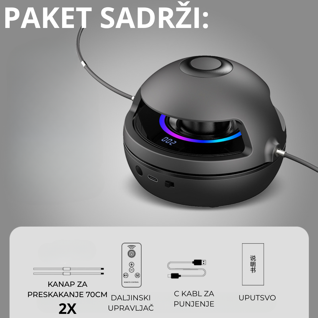 Električna Preskakalica sa Bluetooth Zvučnikom
